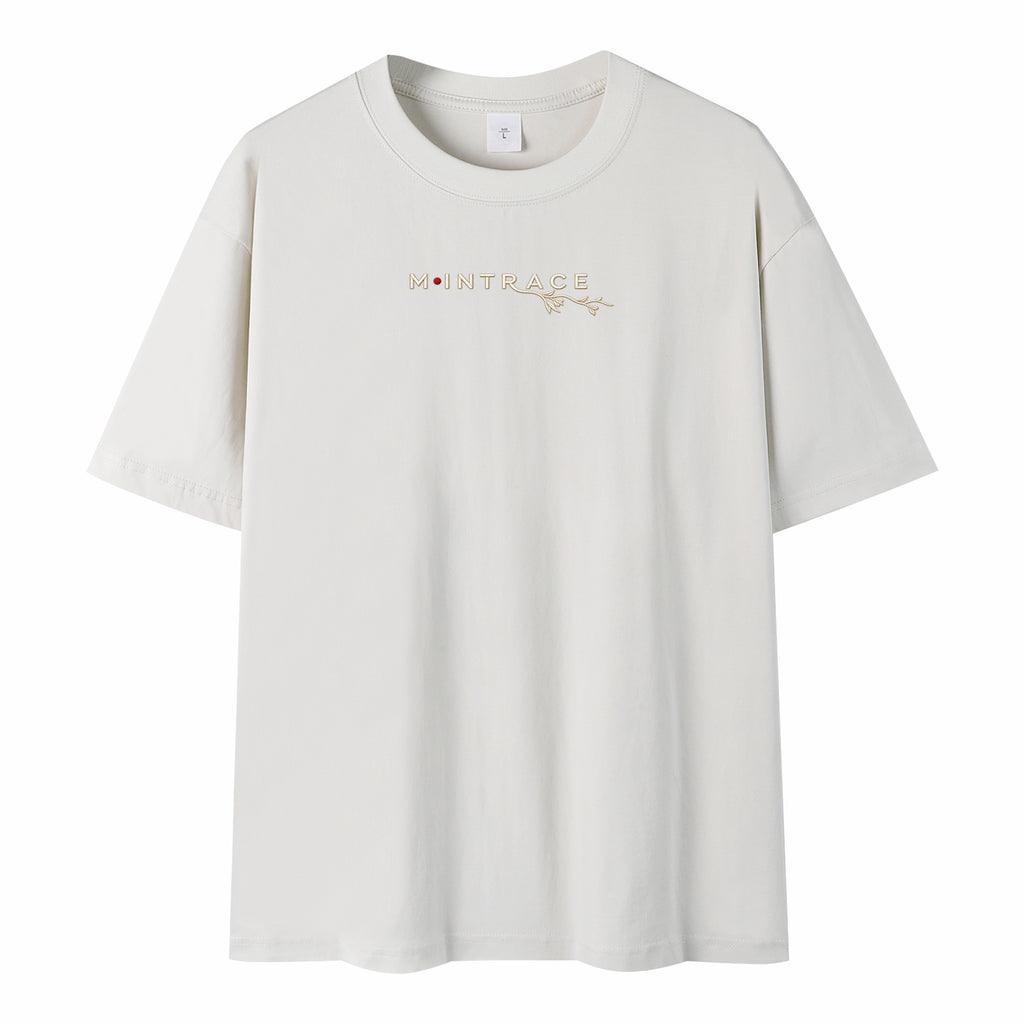 Self-rescue T-shirt, Paris Grey, front embroidered logo and branch design