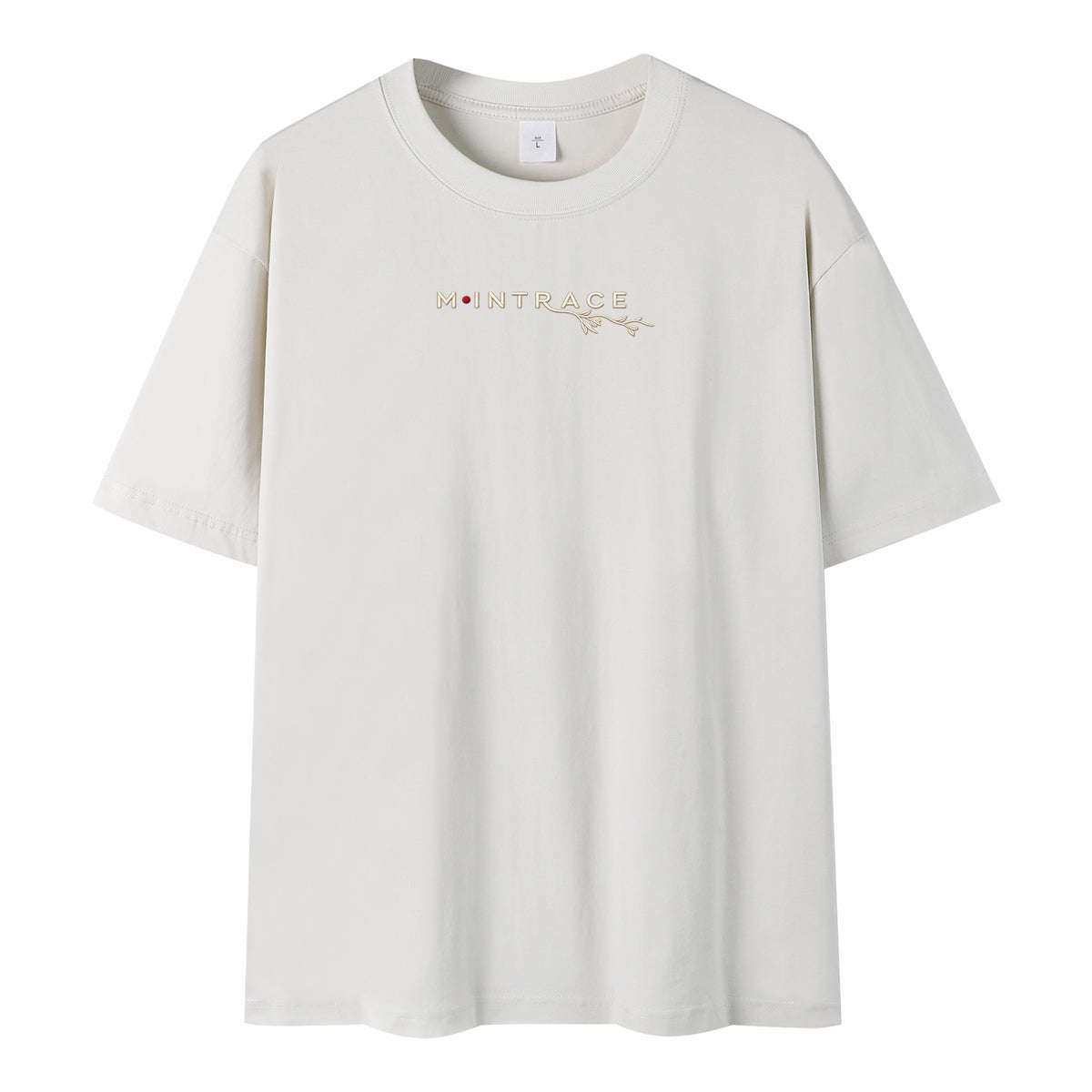Self-rescue T-shirt, Paris Grey, front embroidered logo and branch design