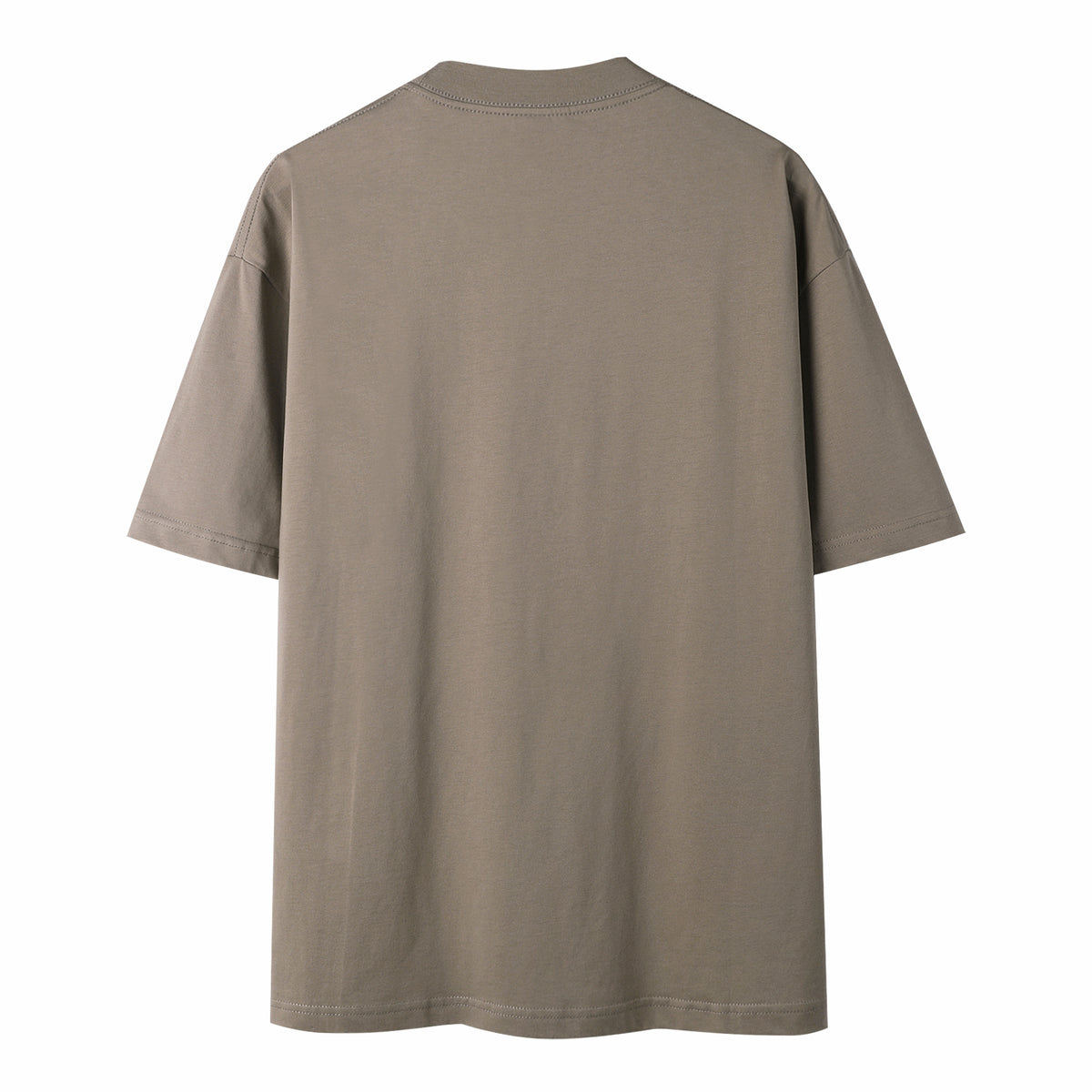 The Way T-shirt in Coffee Brown, plain back