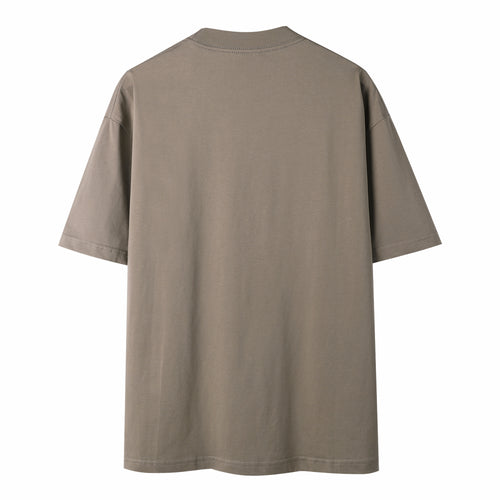 The Way T-shirt in Coffee Brown, plain back